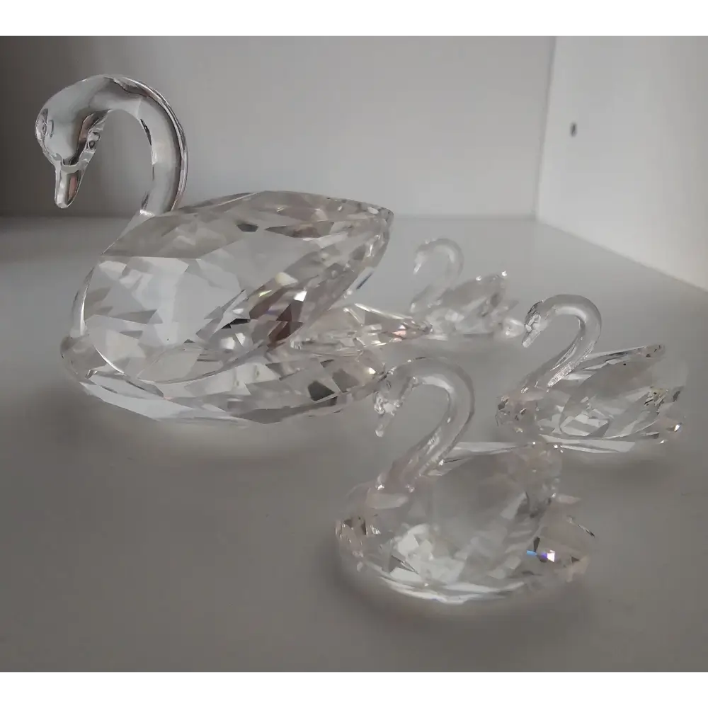 Swarovski swan figurines home decor collectible
