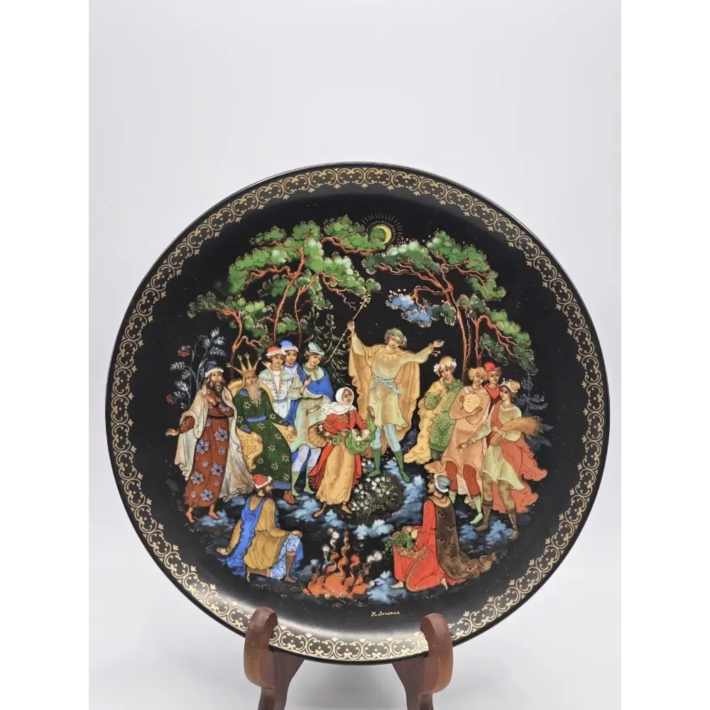Palekh Russian Legends Limited Edition Porcelain Collector Plate (7.75 in)