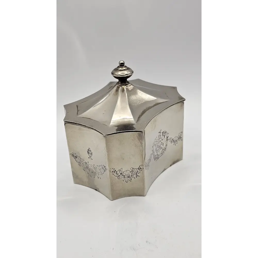 Silver hexagonal box