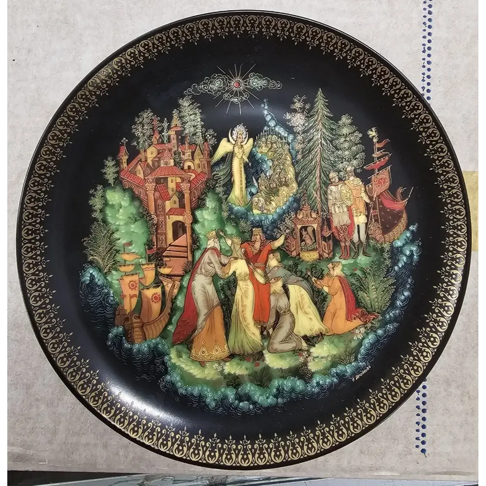 Palekh Russian Legends Limited Edition Porcelain Collector Plate (7.75 in)