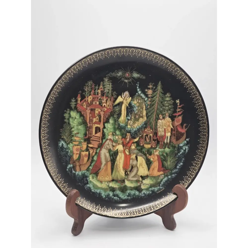 Palekh Russian Legends Limited Edition Porcelain Collector Plate (7.75 in)