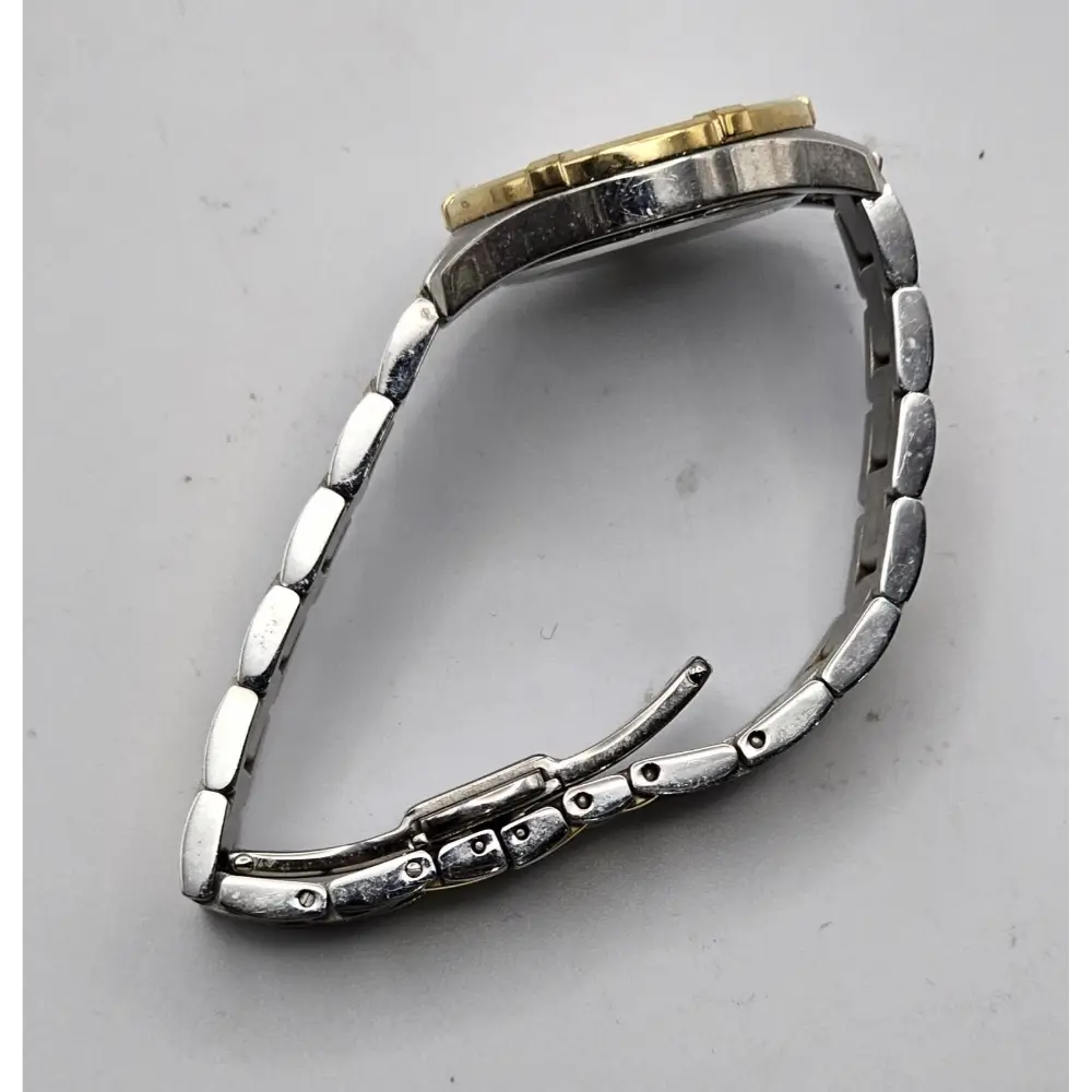 Silver and gold Tissot watch