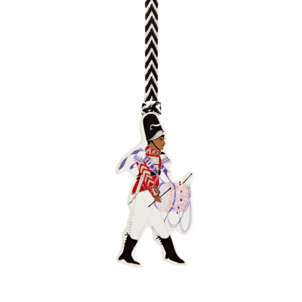 Decorative ribbon with a soldier figure holding
