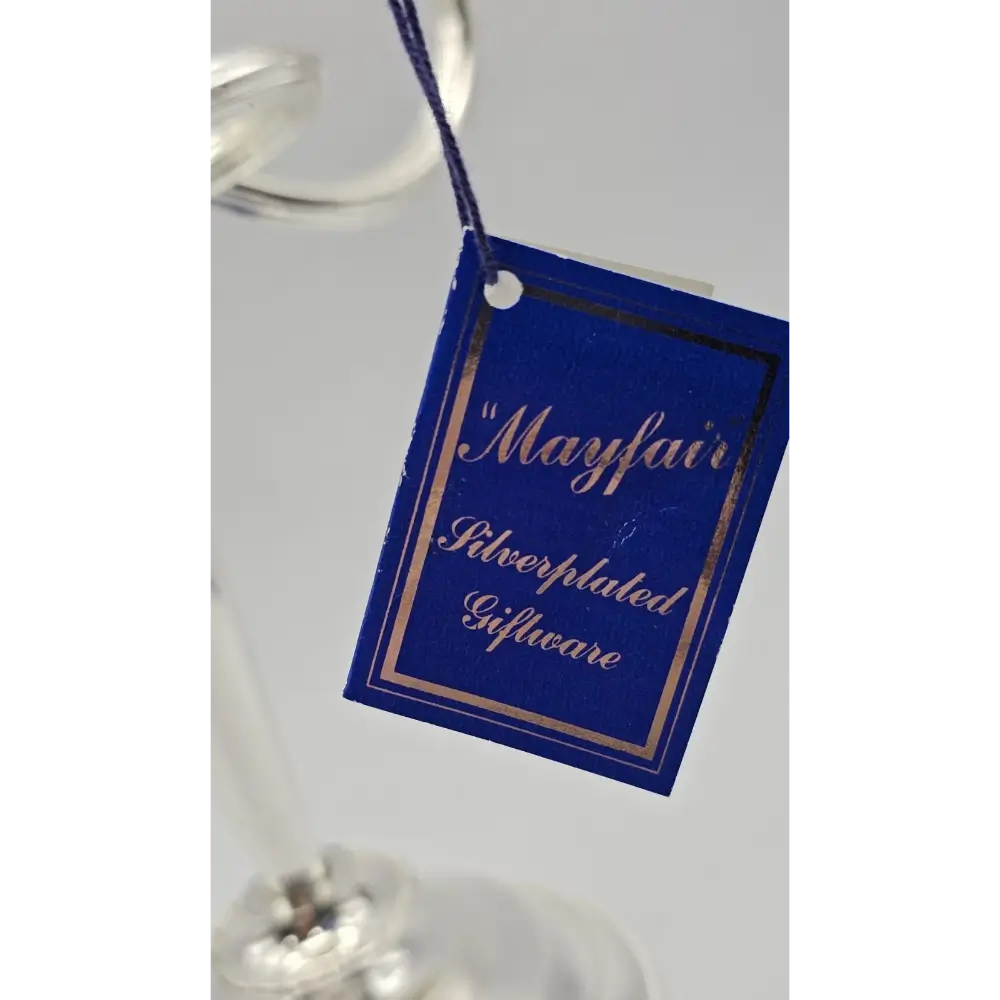 Mayfair silverplated silverware tag