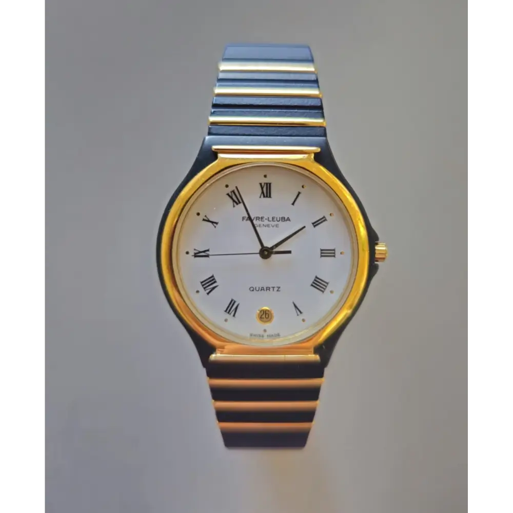 Gold and silver watch