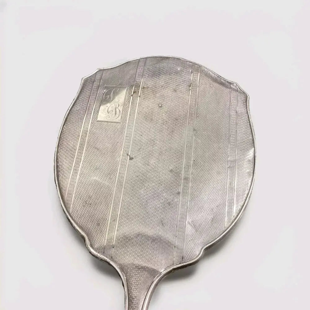 Antique Vintage Sterling Silver Hand Mirror (1935)