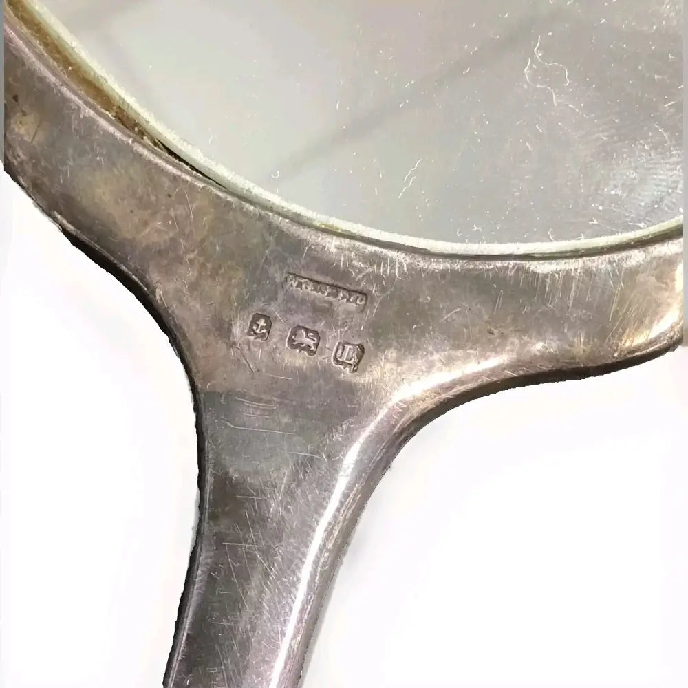 Antique Vintage Sterling Silver Hand Mirror (1935)