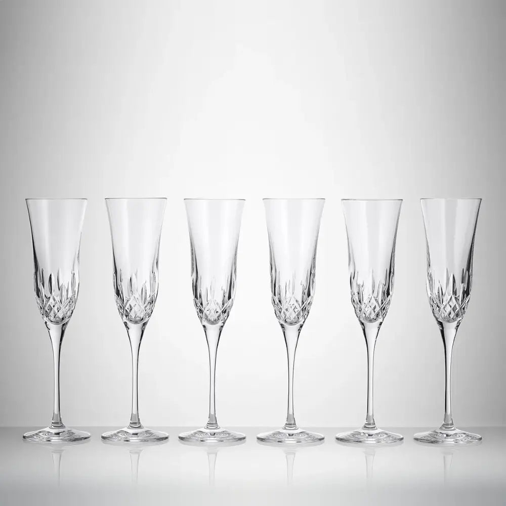 Waterford Lismore Essence flutes showcasing Irish craftsmanship