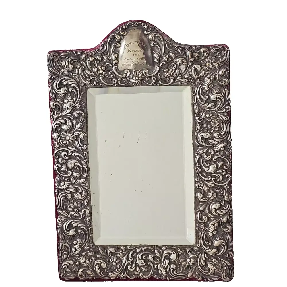 Decorative silver picture frame