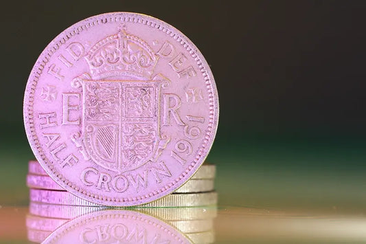 Stack of silver proof and commemorative coins