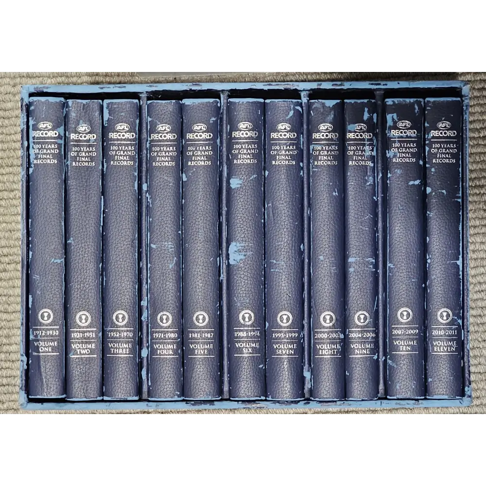 AFL Grand Final Records 1912–2011 – 11 Hardback Volumes Collection