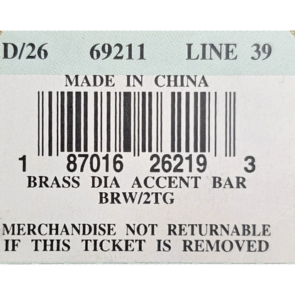 Product label with barcode and text on a white background