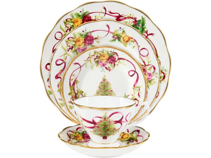 Royal Albert Old Country Roses Christmas 5 Piece Place Setting from our Dinnerware Sets collection