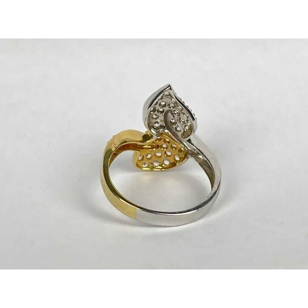 14ct Yellow Gold Vintage Ring with Cubic Zirconia Stone