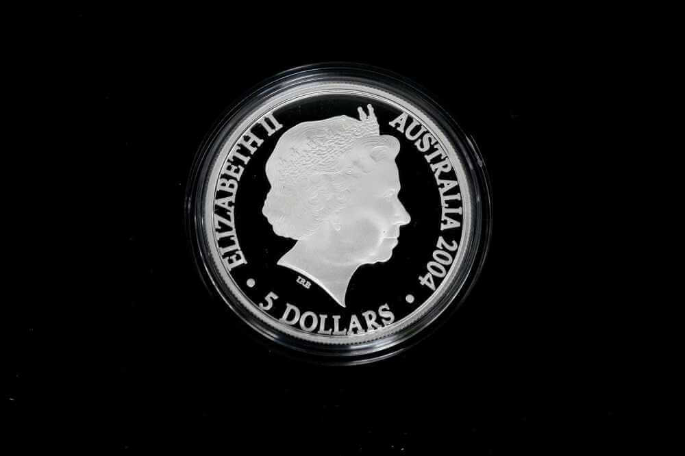 2004 Adelaide to Darwin Railway $5 Silver Proof Coin 1 oz