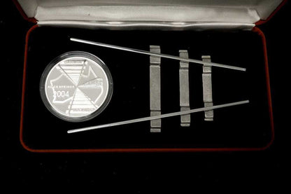 2004 Adelaide to Darwin Railway $5 Silver Proof Coin 1 oz