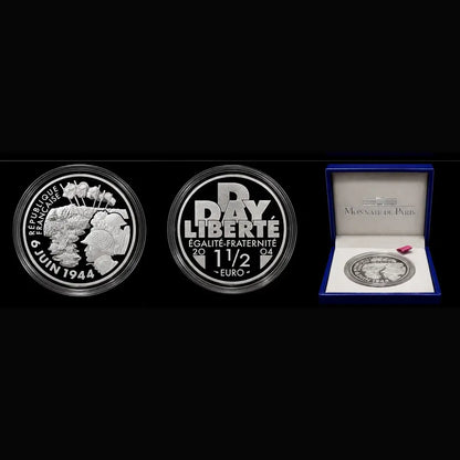 2004 60th Anniversary of D-Day 1.5€ Silver Proof Coin