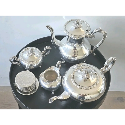 Decorative antique silver plated tea & coffee set for collectors