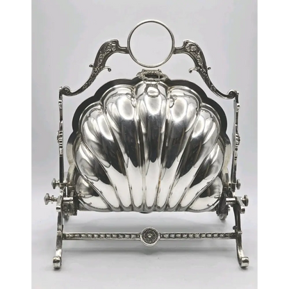 Elegant Victorian Silver-Plated Serving Dish for Table Setting