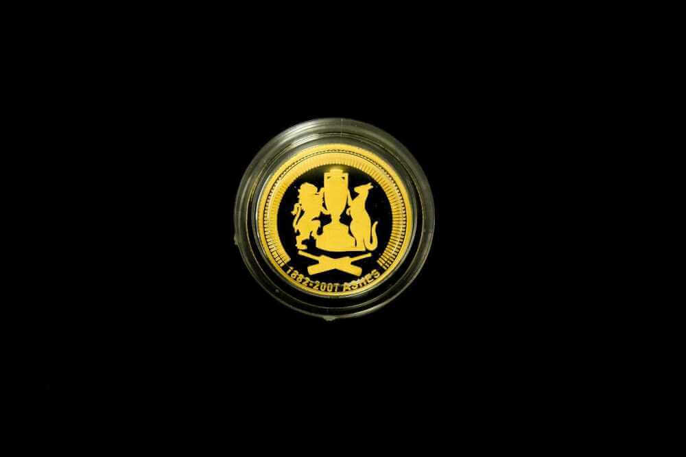 The Ashes 2007 $10 gold proof coin 1/10 oz Royal Australian Mint