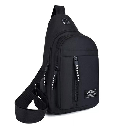 Black Travel Cross Body Bag 