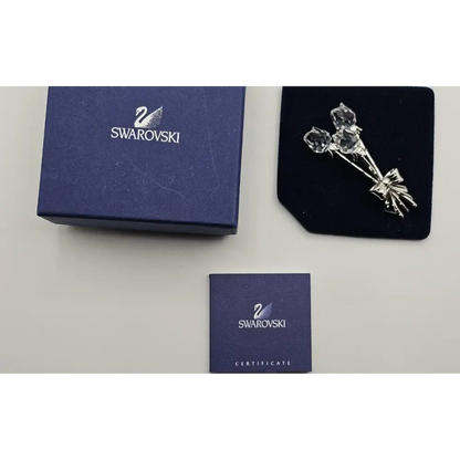 Swarovski crystal brooch with packaging and certificate