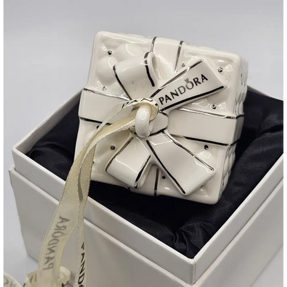 Pandora Christmas Ornament 2016 Limited Edition Porcelain Gift Box