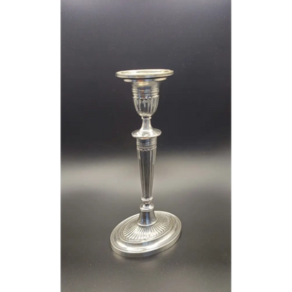 Silver candlestick holder