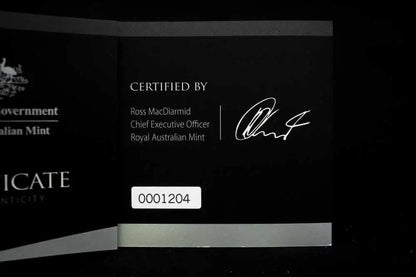Royal Australian Mint certificate of authenticity for 2015 Gallipoli $5 silver proof coin, number 0001204 | Koalaehub