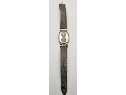 Swiss quartz Christian Dior vintage watch with gold dial and brown leather strap