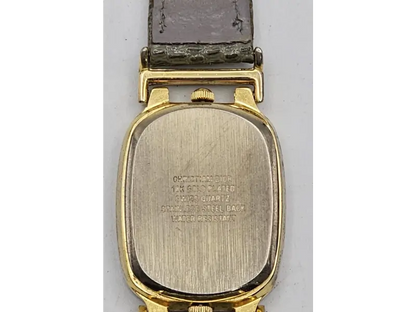 18K gold-plated Christian Dior watch showcasing classic Swiss craftsmanship