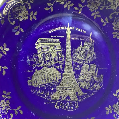 Decorative plate with Eiffel Tower