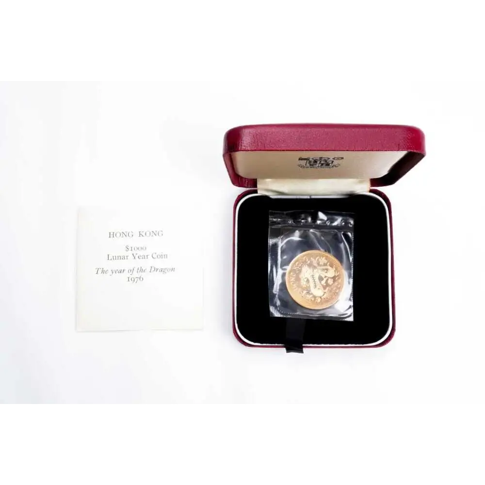 Hong Kong 1976 Year of the Dragon Gold Coin - 22ct $1000 | 22k