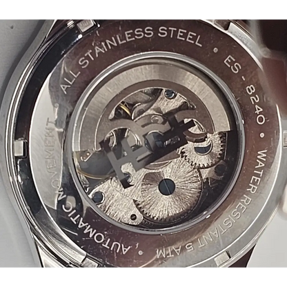  back of Earnshaw ES-8240 Automatic watch