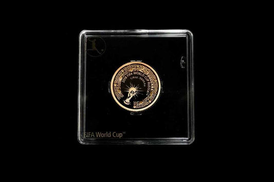 FIFA World Cup Russia 2018 $25 gold proof coin 1/4 oz in clear capsule