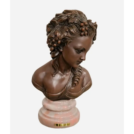 Elegant vintage Milano Collection bust statue for home décor