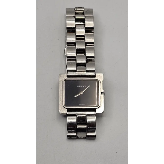 Silver Gucci watch 