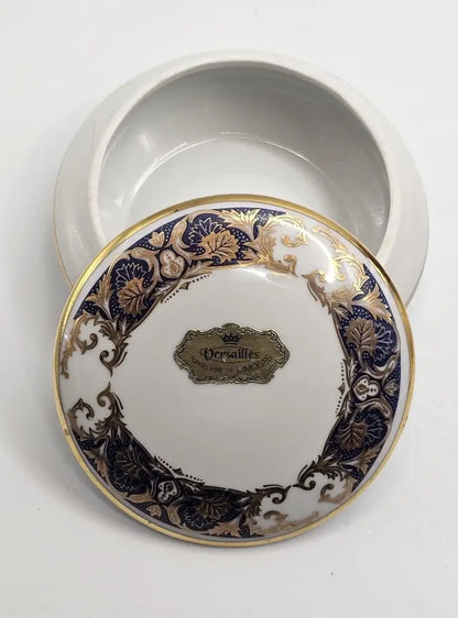 French collectible Limoges box with gold details