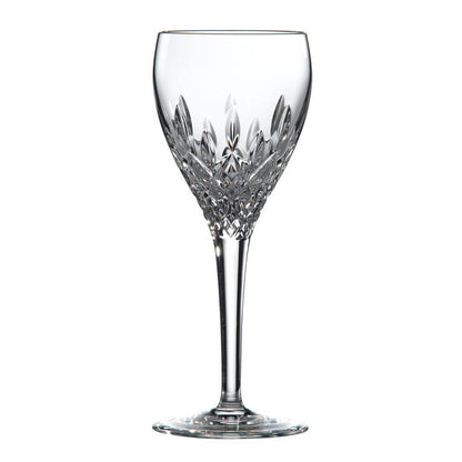 Clear crystal wine glass