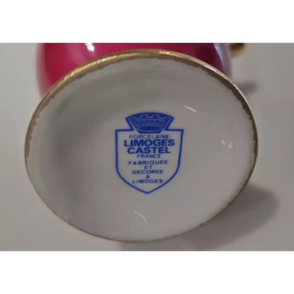 Close-up of a Limoges Castel logo