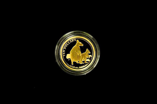 2011 Kangaroo Series $10 gold proof coin 1/10 oz Royal Australian Mint