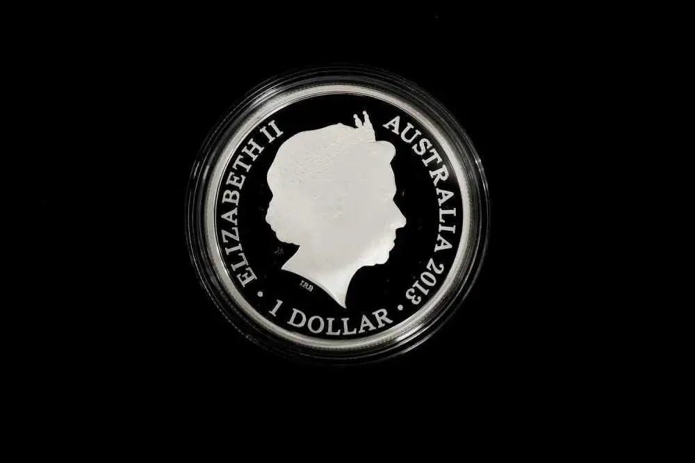 2013 $1 silver proof coin obverse – Queen Elizabeth II effigy | Koalaehub