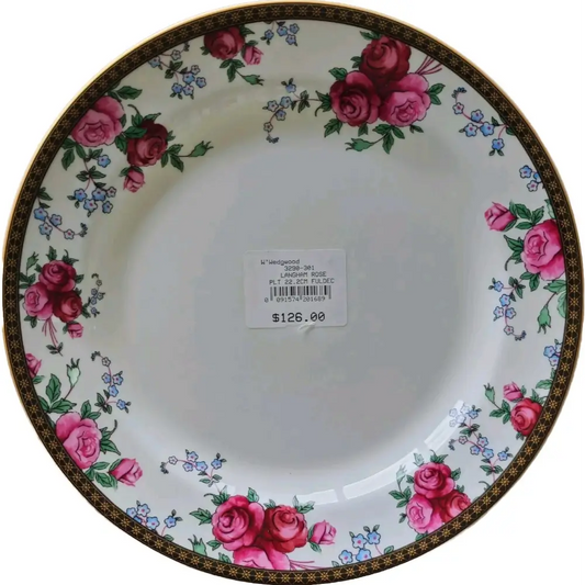 Decorative plate with floral design