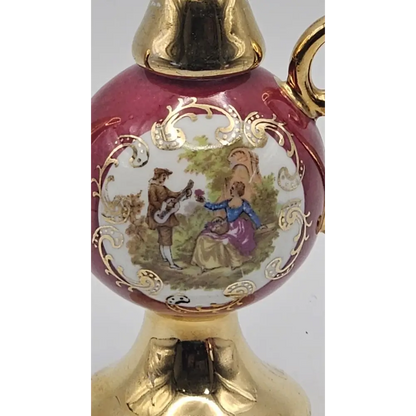 Decorative bottle with gold accents