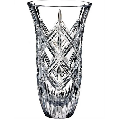 Waterford Marquis Lacey Vase 23cm 9-inch clear crystal vase in original brand packaging.