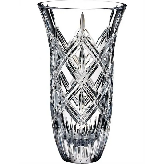 Waterford Marquis Lacey Vase 23cm 9-inch clear crystal vase in original brand packaging.
