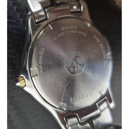 Back view of a Seiko watch