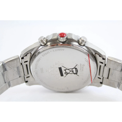 Close-up of a silver watch 