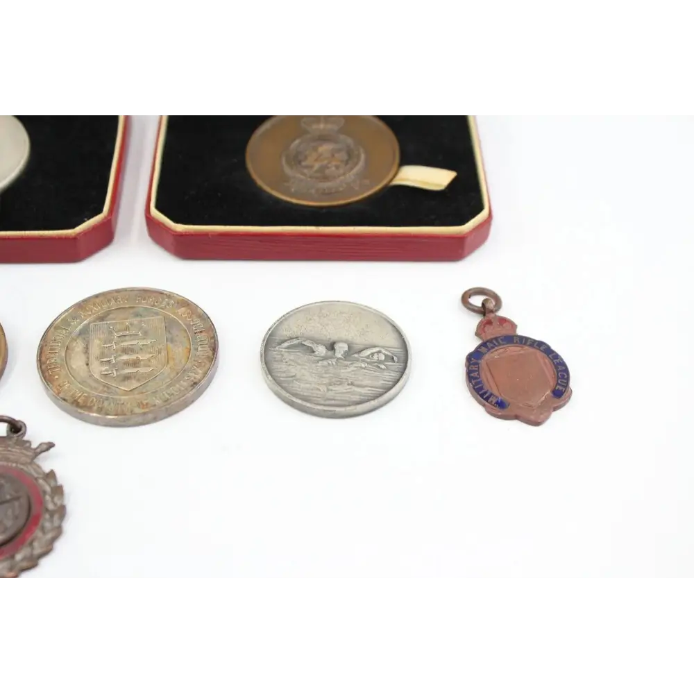 Close-up of medal detailing with Royal Tournament insignia