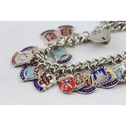 Silver charm bracelet